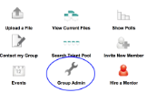 Group Admin icons